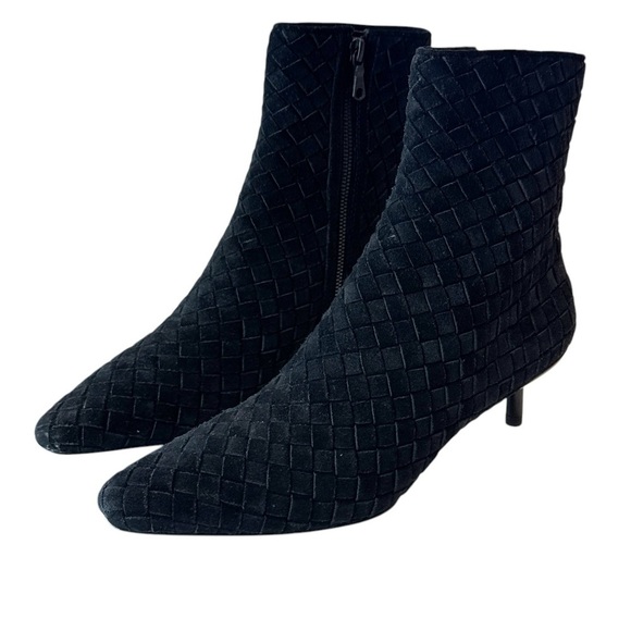 Rag & Bone Women's Rio Mid Boot Woven Leather Suede Ankle Zip Size 7.5 - Picture 3 of 7